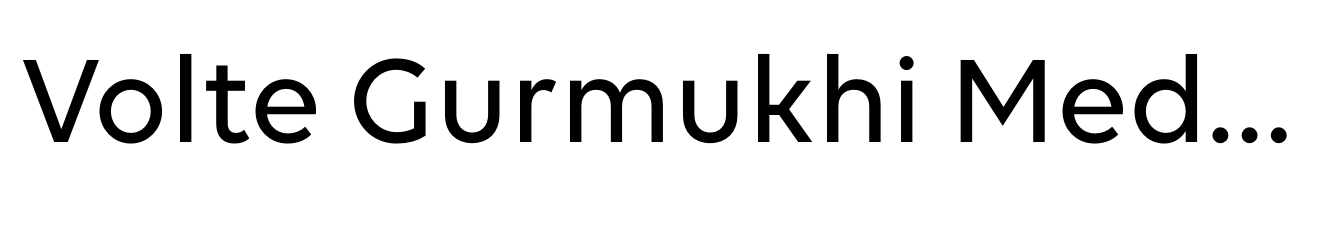 Volte Gurmukhi Medium
